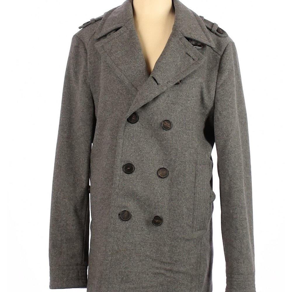 Ted Baker London Cashmere Wool Mens Coat Sz 5 (XL)